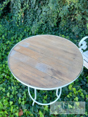 STOLIK stół metal drewno wys.77 cm