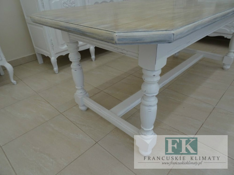 FRANCUSKI STÓŁ 200 cm biały SHABBY PROWANSJA FRANCUSKI STÓŁ 200 cm biały SHABBY PROWANSJA