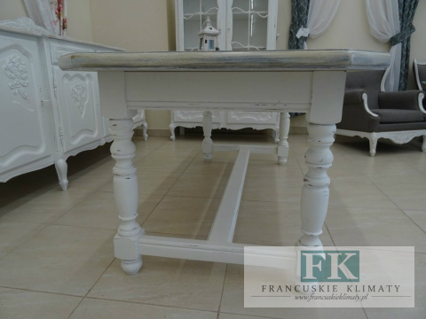 FRANCUSKI STÓŁ 200 cm biały SHABBY PROWANSJA FRANCUSKI STÓŁ 200 cm biały SHABBY PROWANSJA