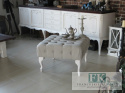 FRANCJA STOLIK KAWOWY / PUF , 75 X 75 cm , głęboko pikowany shabby prowansja FRANCJA STOLIK KAWOWY / PUF , 75 X 75 cm , głęboko pikowany shabby prowansja