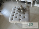 FRANCJA STOLIK KAWOWY / PUF , 75 X 75 cm , głęboko pikowany shabby prowansja FRANCJA STOLIK KAWOWY / PUF , 75 X 75 cm , głęboko pikowany shabby prowansja