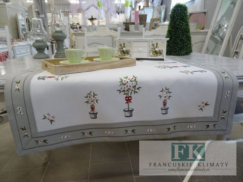 BIEŻNIK SERWETA FLOWERS 85X85 PROWANSJA SHABBY CHIC VINTAGE LOFT