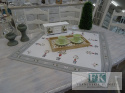 BIEŻNIK SERWETA FLOWERS 85X85 PROWANSJA SHABBY CHIC VINTAGE LOFT
