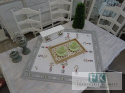 BIEŻNIK SERWETA FLOWERS 85X85 PROWANSJA SHABBY CHIC VINTAGE LOFT