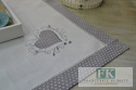 BIEŻNIK SERWETKA BIAŁE SERCE 85X85 PROWANSJA SHABBY CHIC VINTAGE LOFT
