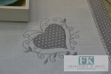 BIEŻNIK SERWETKA BIAŁE SERCE 85X85 PROWANSJA SHABBY CHIC VINTAGE LOFT