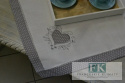 BIEŻNIK SERWETKA BIAŁE SERCE 85X85 PROWANSJA SHABBY CHIC VINTAGE LOFT