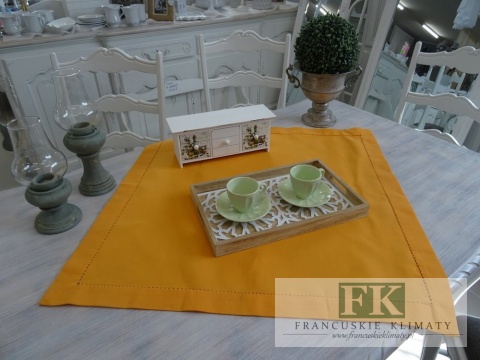 BIEŻNIK SERWETKA SECRET 80X80 ORANGE PROWANSJA SHABBY CHIC VINTAGE LOFT