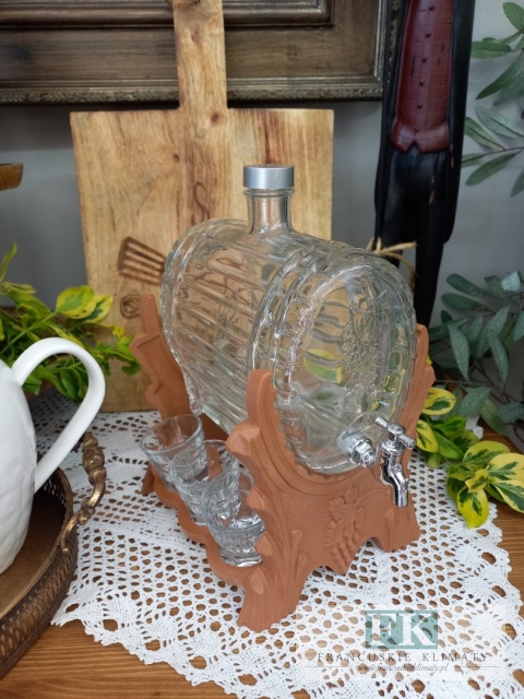 BECZUŁKA -ANTAŁEK Z KRANIKIEM 1,5 L + 6 KIELISZKÓW