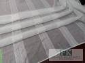 KUPON 200 x 280 cm MATERIAŁ TKANINA BATYST PASY HAFTOWANE , WYS 285 CM , ŁAMANA BIEL , LOFT VINTAGE