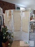 PARAWAN LNIANE WSTAWKI DREWNIANY WYS 170 CM SHABBY PROWANSJA FRANC