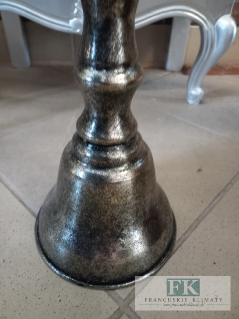 METALOWY ŚWIECZNIK STYLIZOWANY 68 cm