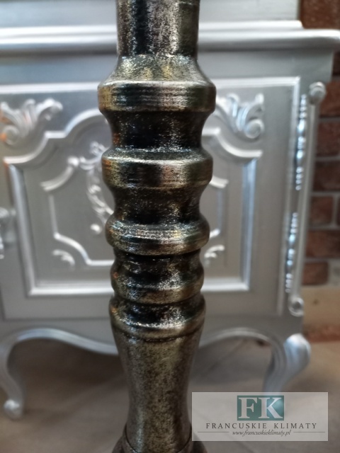 METALOWY ŚWIECZNIK STYLIZOWANY 68 cm