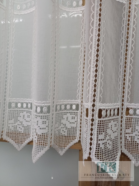 ZAZDROSTKA WITRAŻ 196 x 60 cm BATYST GIPIURA HAFT