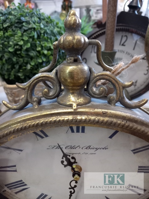 ZEGAR DO POSTAWIENIA W KSZTAŁCIE BUDZIKA 31 CM ZŁOTO