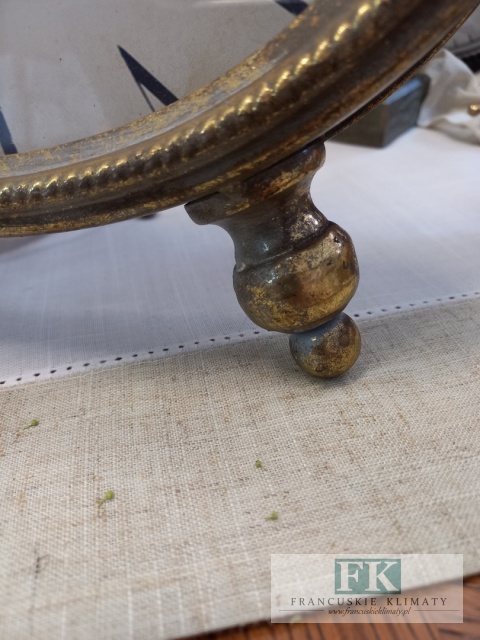 ZEGAR DO POSTAWIENIA W KSZTAŁCIE BUDZIKA 31 CM ZŁOTO