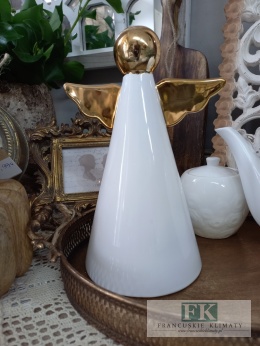 ANIOŁ ZŁOTE SKRZYDŁA ANIOŁEK WYS 24 CM