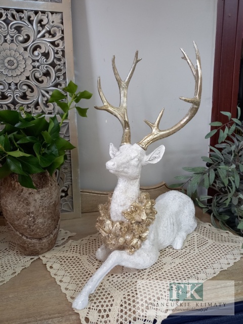 FIGURA JELEŃ LEŻĄCY 53 CM