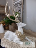 FIGURA JELEŃ LEŻĄCY 53 CM