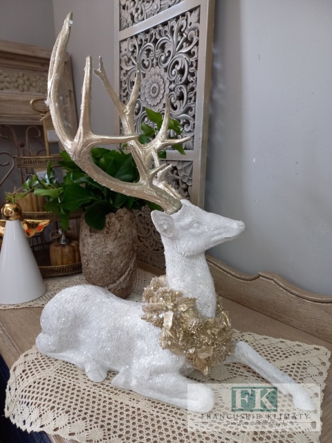 FIGURA JELEŃ LEŻĄCY 53 CM