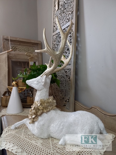 FIGURA JELEŃ LEŻĄCY 53 CM