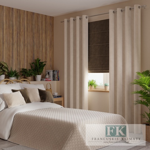 NARZUTA VELVET 220/240 PIKOWNA , krem