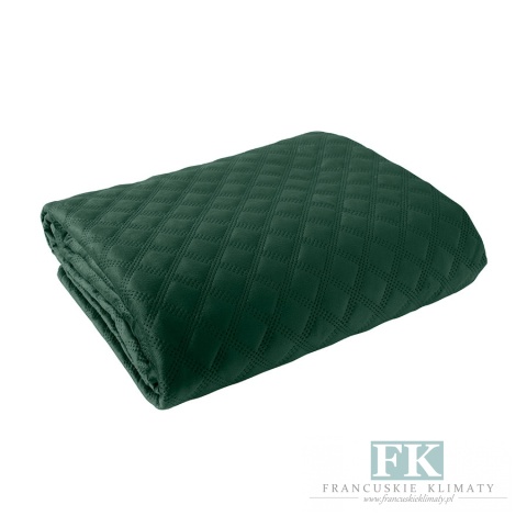 NARZUTA VELVET 220/240 PIKOWNA , butelkowa ciemna zieleń