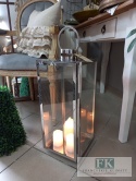 PRZEPIĘKNA SREBRNA LATARNIA WYS. 55 CM GLAMOUR HAMPTON