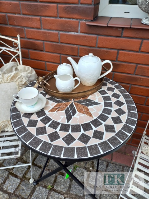 STOLIK MOZAIKA 71 CM METAL