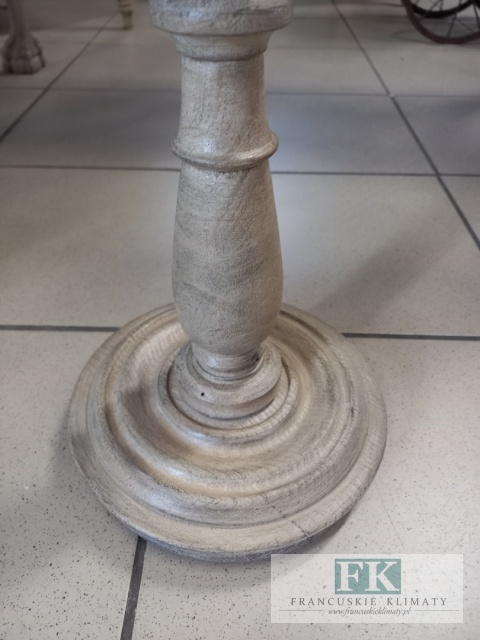 postument 54 cm drewno ŚWIECZNIK / KWIETNIK antyczne drewno