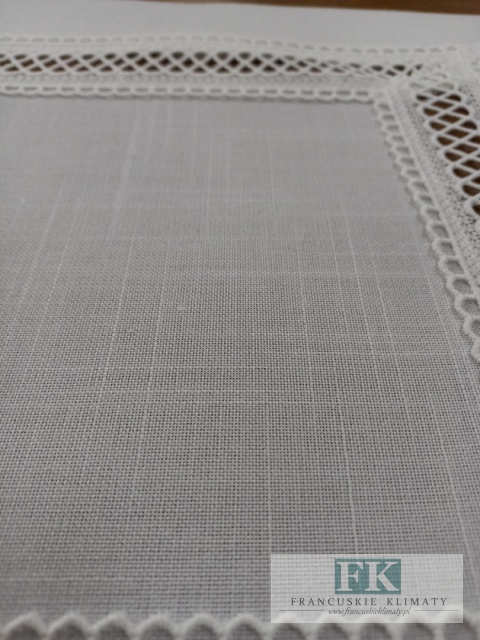 BIEŻNIK DEKORACYJNY 35X170 haft mereżka PROWANSJA SHABBY CHIC VINTAGE LOFT