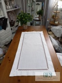 BIEŻNIK DEKORACYJNY 60X120 haft mereżka PROWANSJA SHABBY CHIC VINTAGE LOFT
