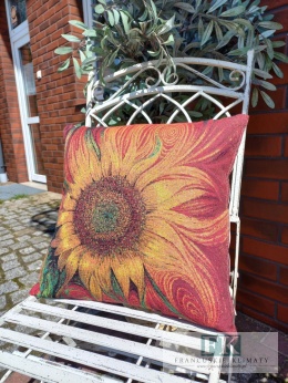 POSZEWKA DEKORACYJNA GOBELIN 45/45 CM SŁONECZNIK