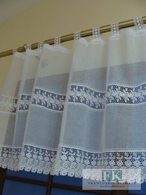 ZAZDROSTKA gotowa ZAZDROSKA , 165/60 PROWANSJA , BATYST , GIPIURA METRAŻ