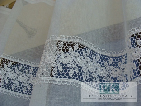 ZAZDROSTKA gotowa ZAZDROSKA , 165/60 PROWANSJA , BATYST , GIPIURA METRAŻ