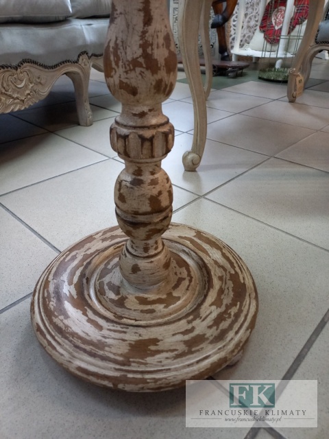postument 54 cm drewno ŚWIECZNIK / KWIETNIK antyczne drewno