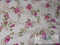 ! TKANINA MATERIAŁ KWIATY 160 szer "RÓŻYCZKI" KWIATY PROWANSJA , SHABBY