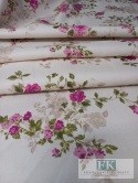 ! TKANINA MATERIAŁ KWIATY 160 szer "RÓŻYCZKI" KWIATY PROWANSJA , SHABBY