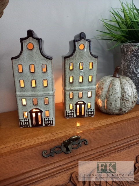 DOMEK  NA T-LIGHT "KAMIENICZKA"  20 cm