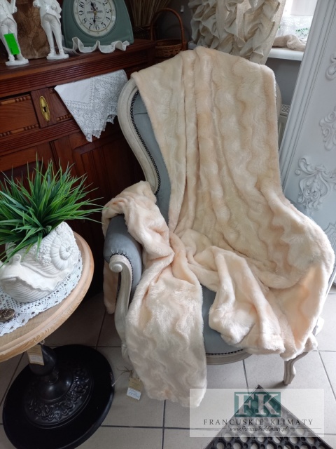 NARZUTA NA FOTELE kpl komplet 2 SZT 70X160 cm , krem , VINTAGE , RETRO