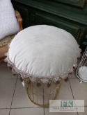 PODUSZKA frędzle fi 50 CM CAPPUCCINO, VELVET welwet chwosty