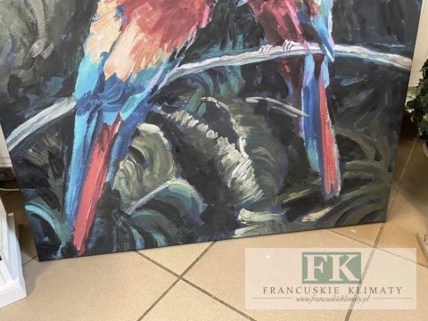 OBRAZ NA PŁOTNIE 90/90 PAPUGI