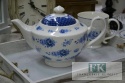 BLUE FLOWER imbryk CZAJNIk 1,3 L biało niebieskI HAMPTON