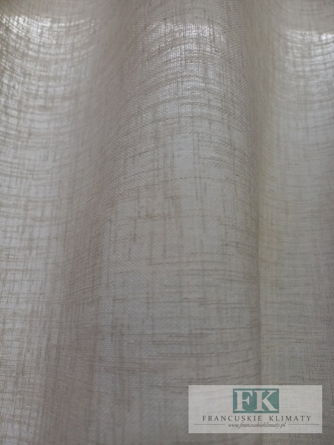 KOMPLET , KPL ZASŁONY / BOKI Z TUBKAMI KORONKA NATURA FALBANY PROWANSJA