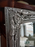 LUSTRO FAZOWANE drewno 135x75 W SREBRNEJ RAMIE