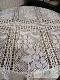 OBRUS SZYDEŁKOWY AŻUR fi 160 CM PROWANSJA
