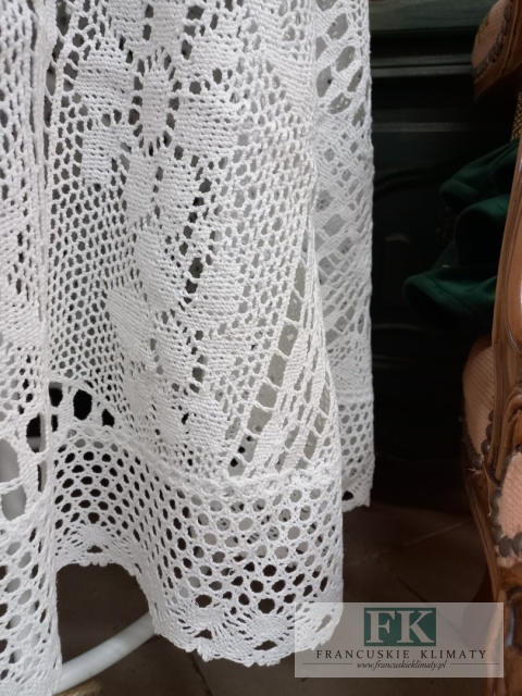 OBRUS SZYDEŁKOWY AŻUR fi 160 CM PROWANSJA