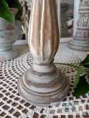 ŚWIECZNIK 33 CM ANTYCZNE DREWNO