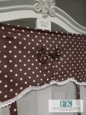 UROCZY KPL. 2 X PANEL EKRAN KOKARDA KROPKI BRĄZ
