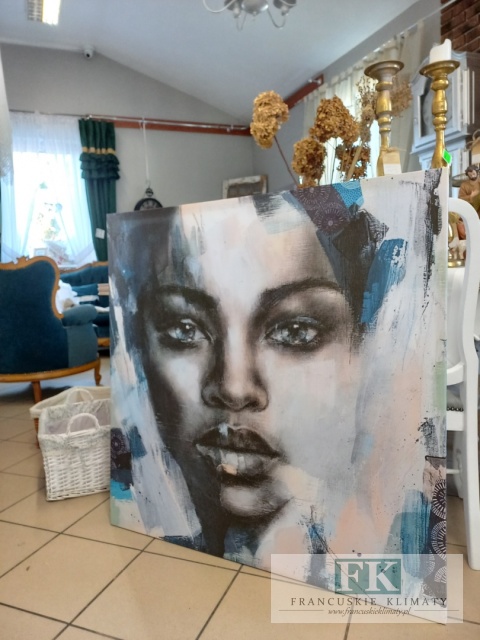 OBRAZ NA PŁÓTNIE 100/100 KOBIETA AFRYKAŃSKA